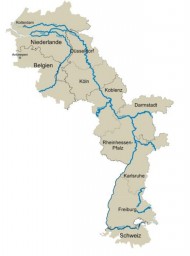 In de Rijn corridor heeft de binnenvaart een groter aandeel in de modal split dan het spoor. (illustratie BAG)