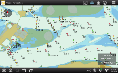 Een schermafbeelding van de mobiele app van Periskal.